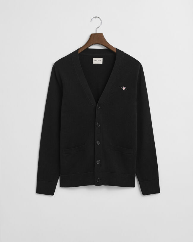 Afslappet cardigan i bomuld