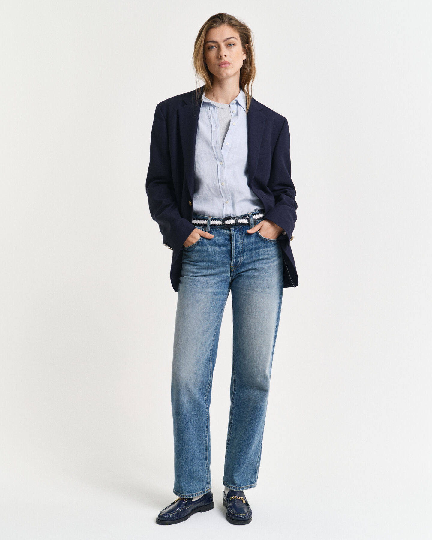 Regular fit skjorte af hør