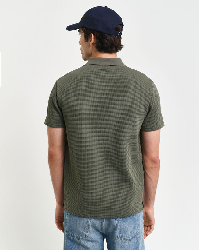 Poloskjorte med vaffeltekstur