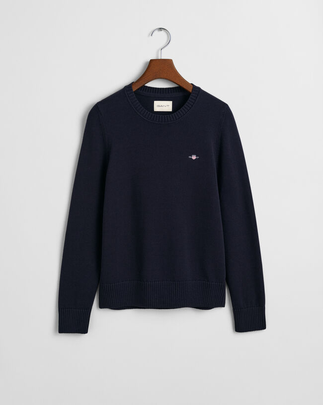 Klassiske crewneck sweater i bomuld