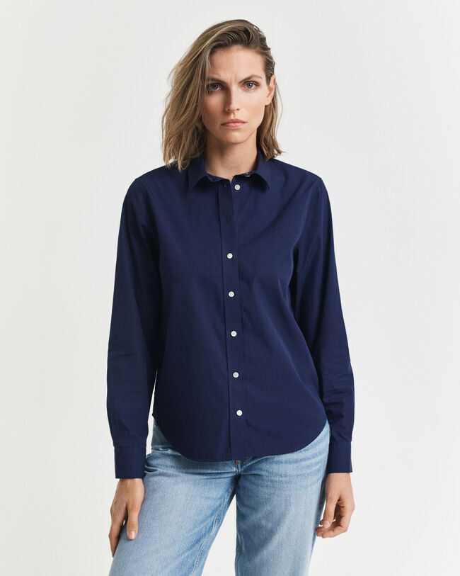 Regular fit klassisk poplin-skjorte