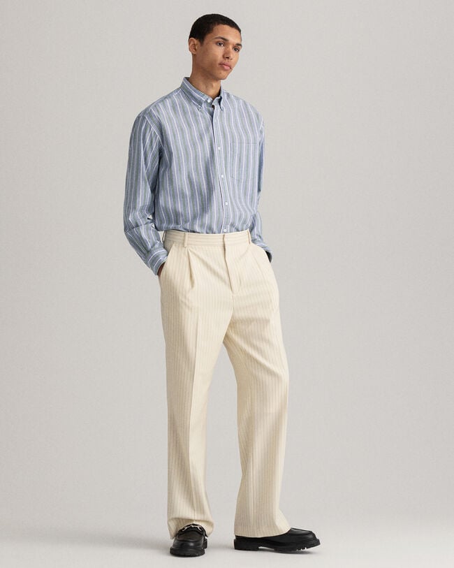 Relaxed fit skjorte af fil-&agrave;-fil