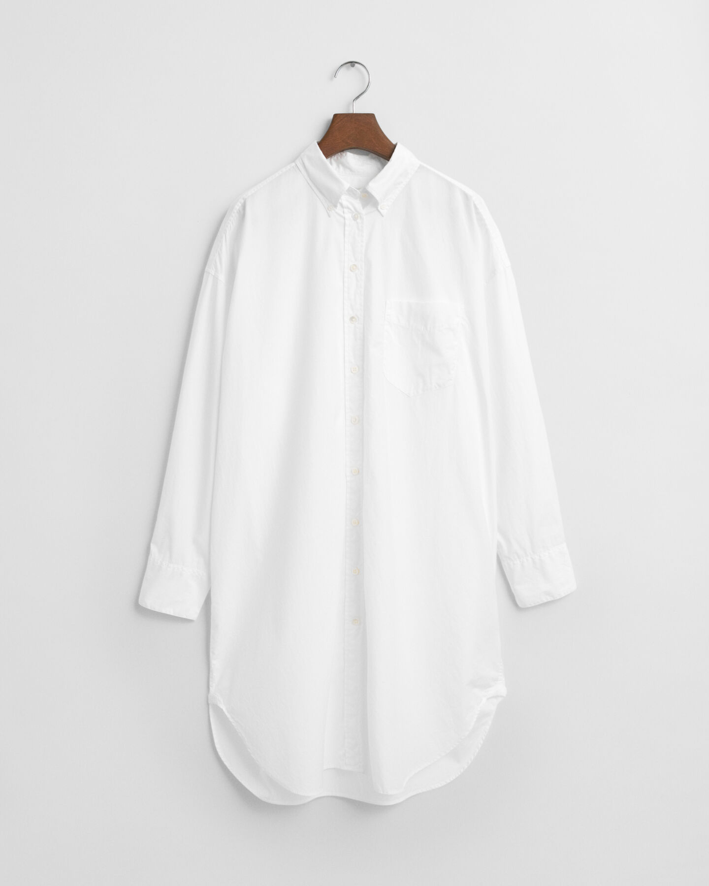 Oversized skjortekjole