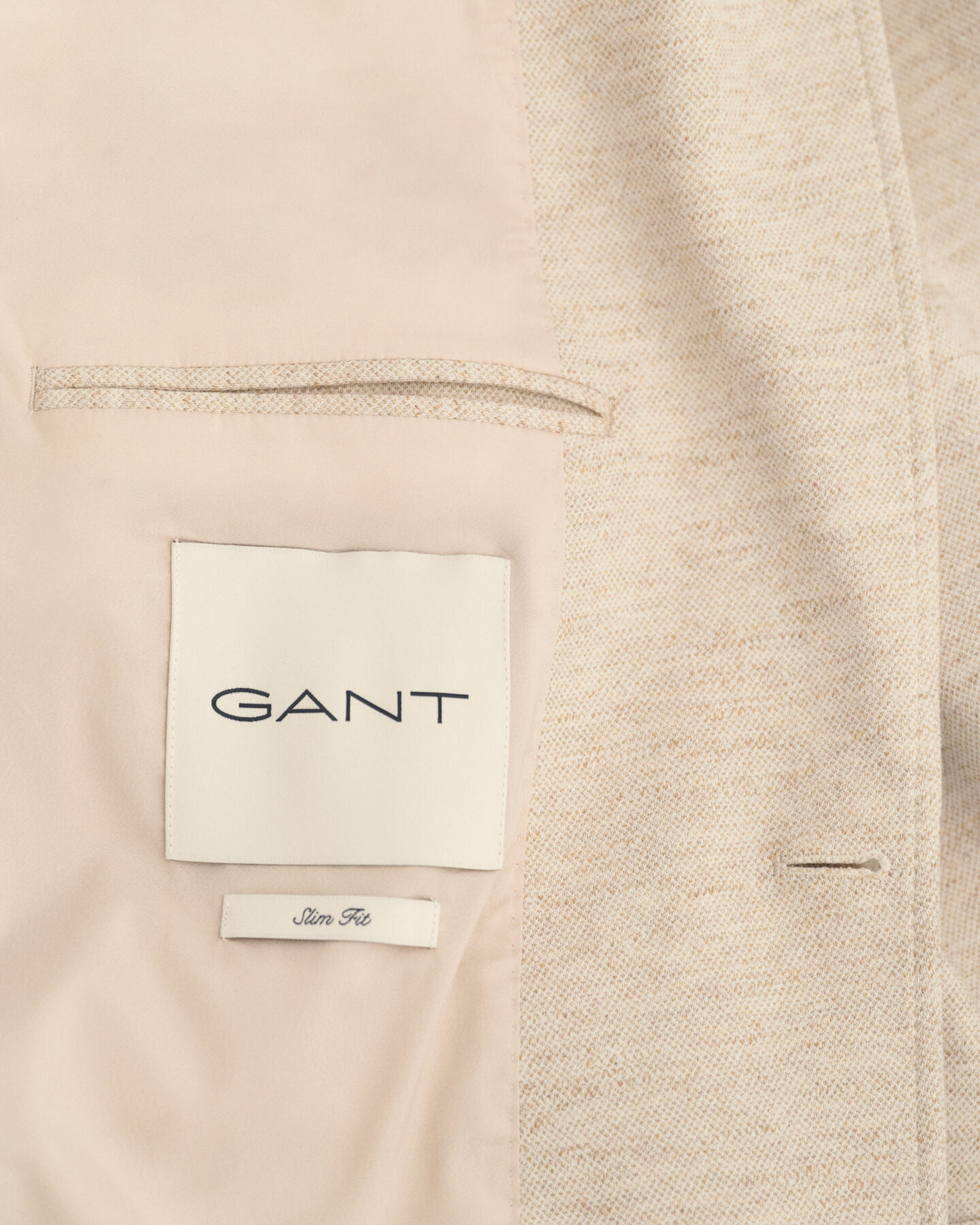 Blazer af bomuld og h&oslash;r