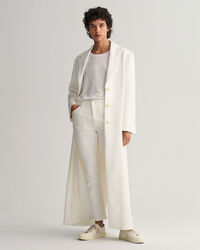 Hvide korte slim fit jeans