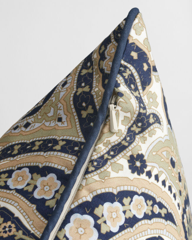 Satin pudebetræk med paisley-tryk