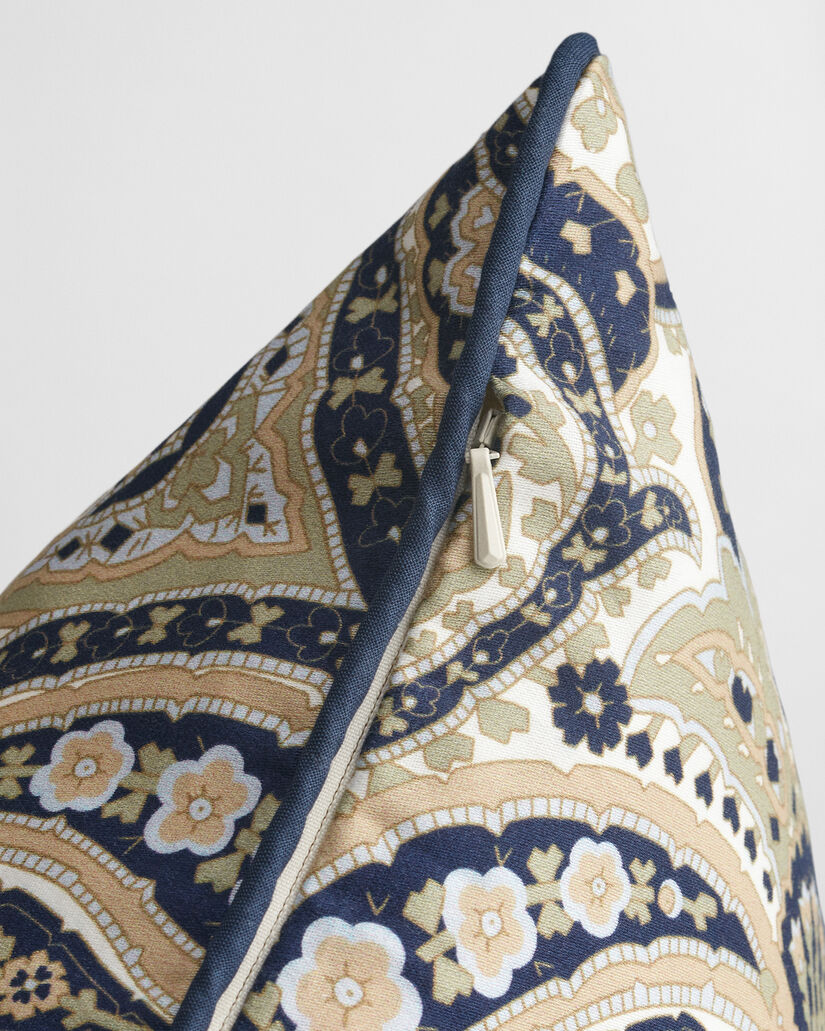 Satin pudebetræk med paisley-tryk