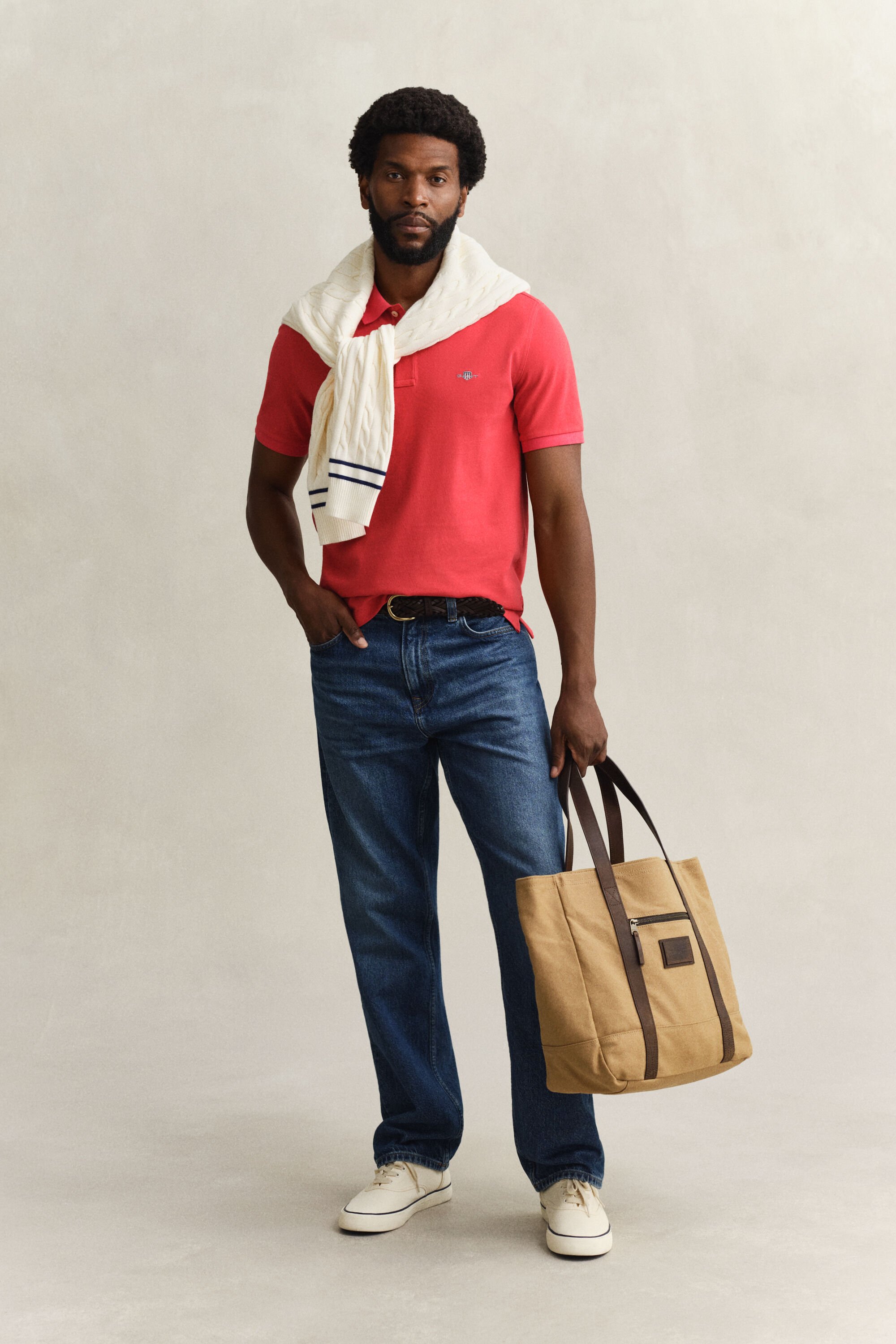 Poloskjorte med regulær pasform