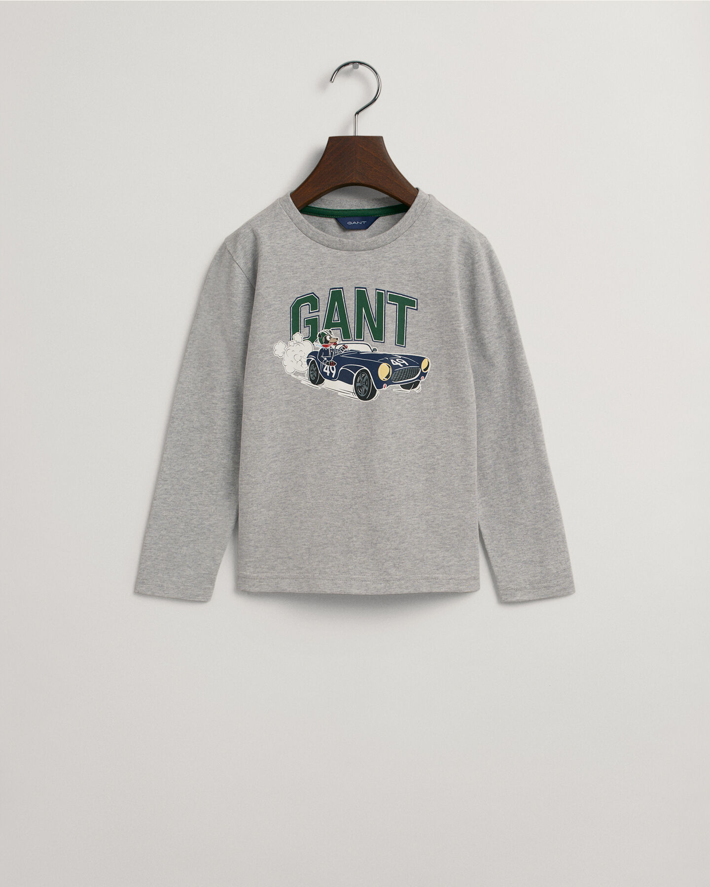 Boys Driving Dog T-shirt med lange &aelig;rmer