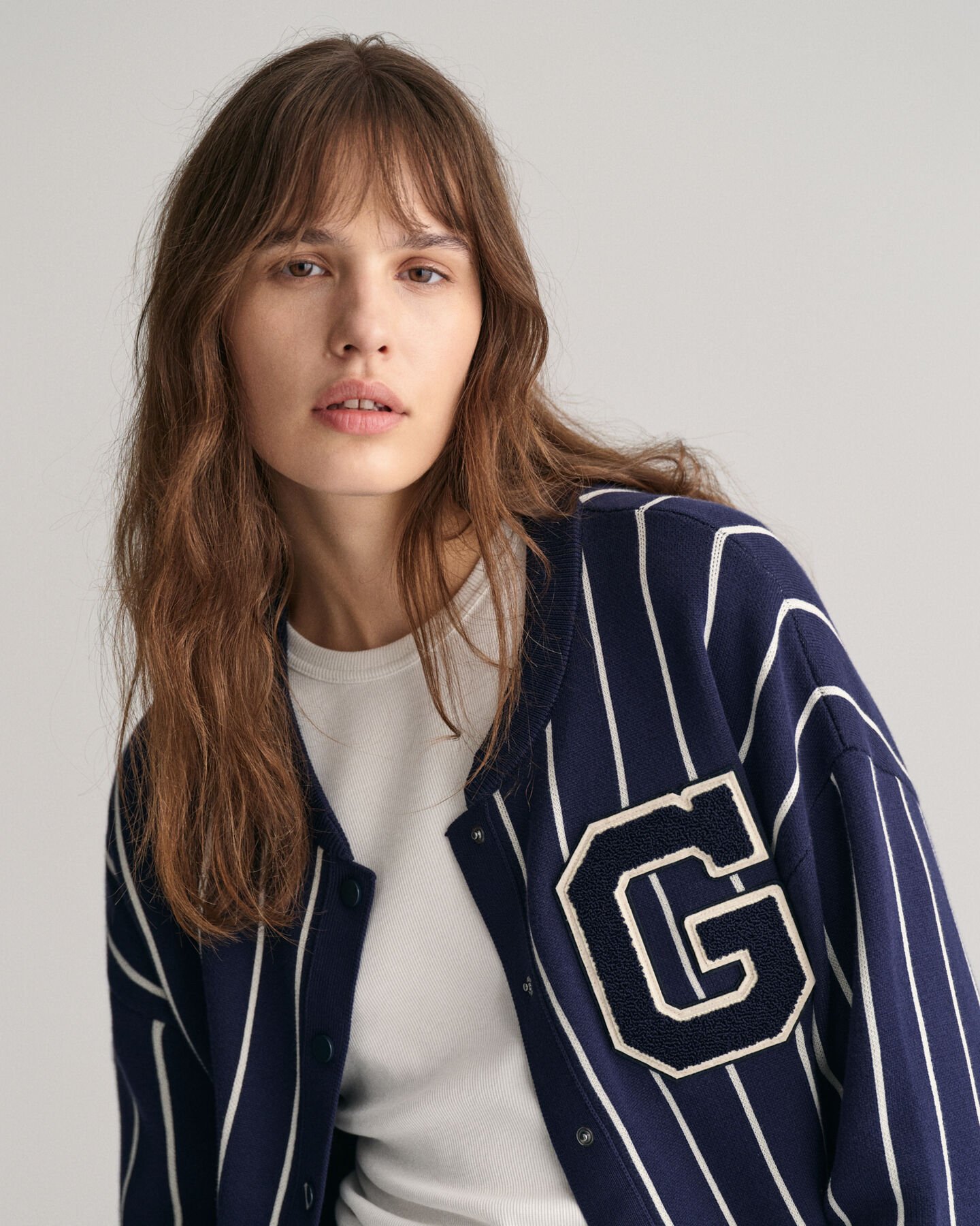 GANT Varsity strikket bomber-cardigan