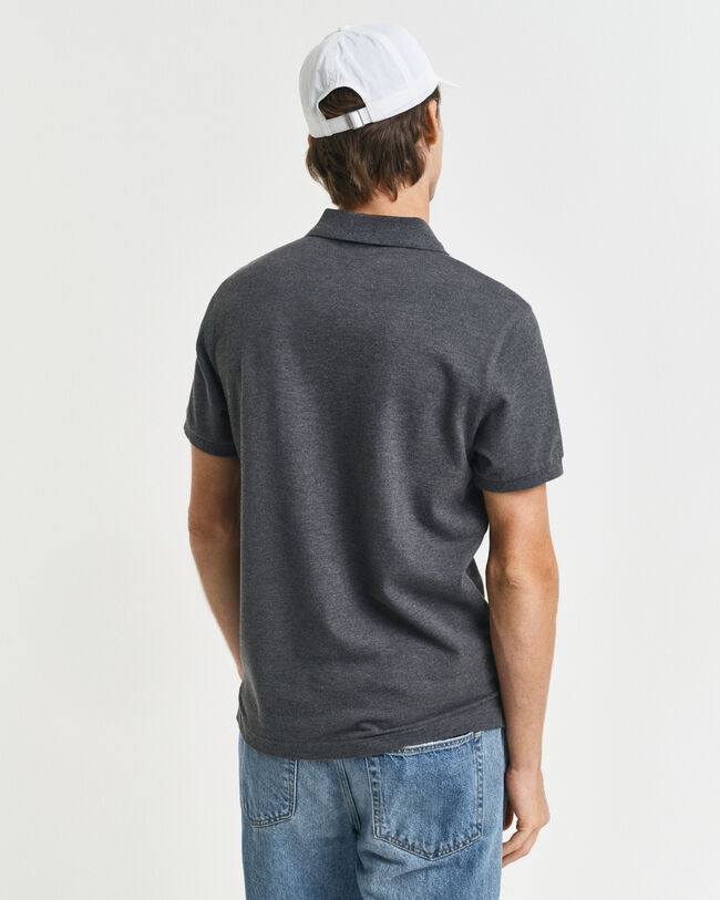 Slim fit Shield Piqué poloskjorte