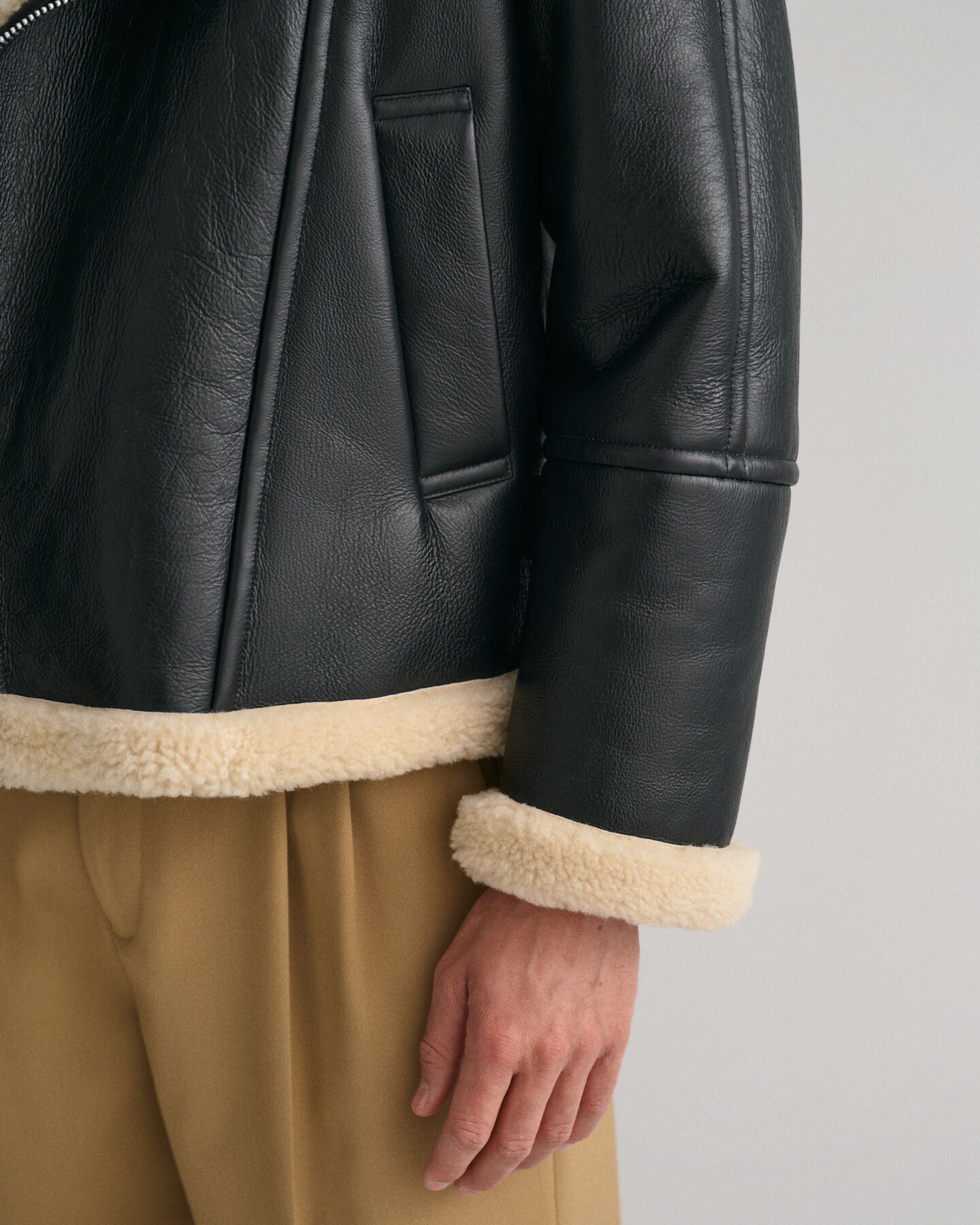 Tung lammeskindsjakke