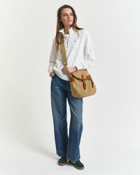 Shield sweatshirt med halv lynlås