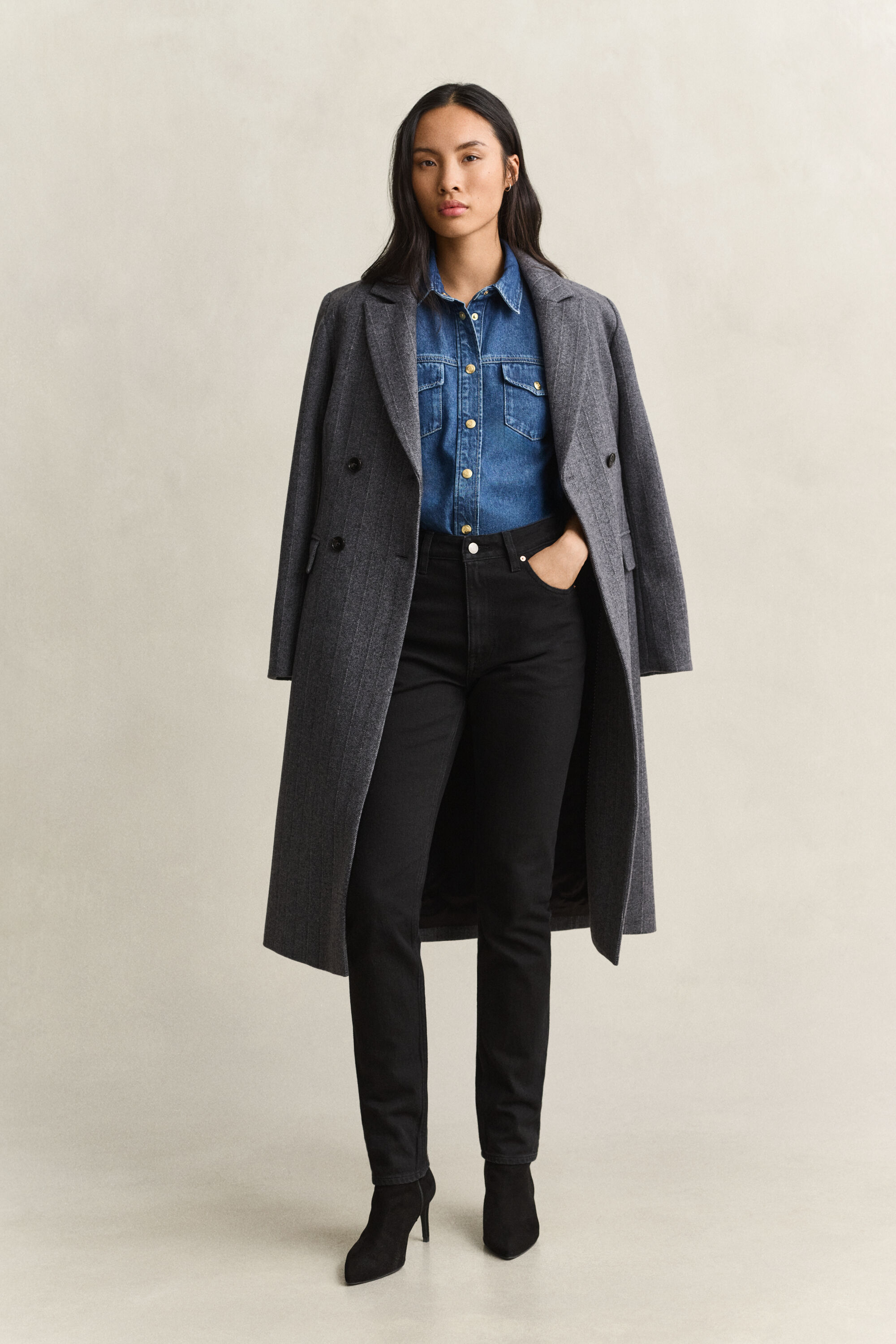 Slim højtaljede jeans