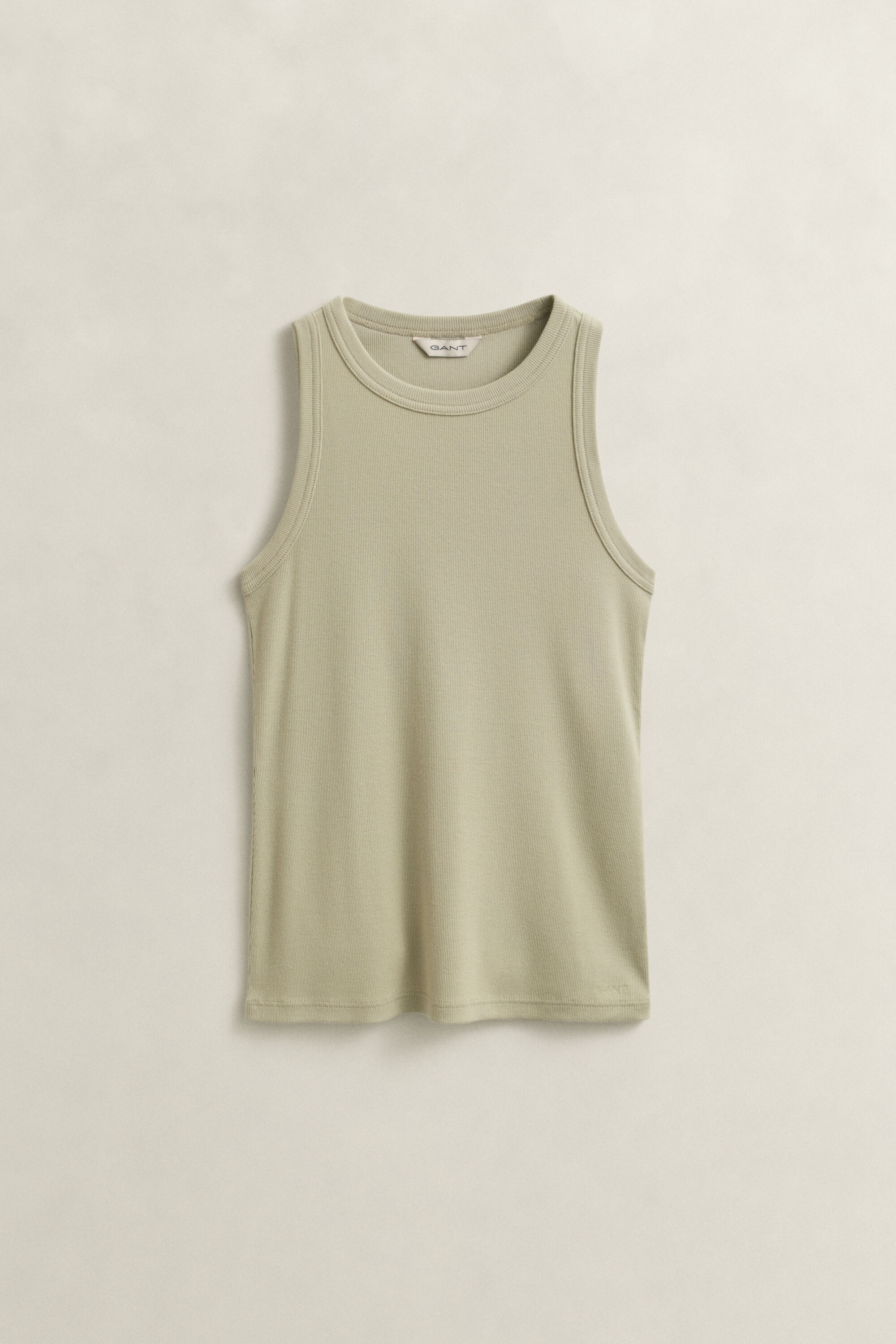 Ribstrikket tank-top