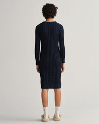 Kjole med snoet kabelstrik