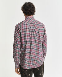 Regular fit gingham skjorte af twill