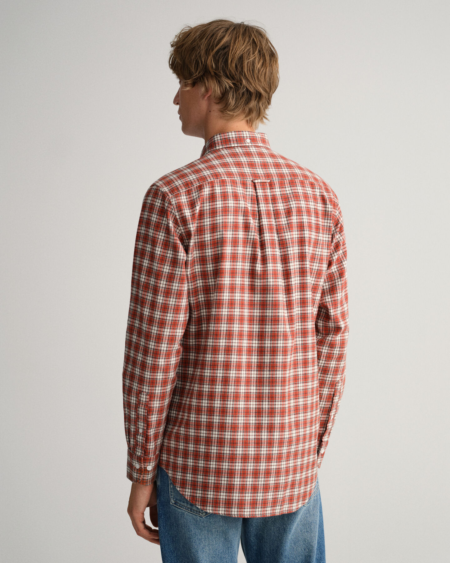 Regular fit ternet flannelskjorte