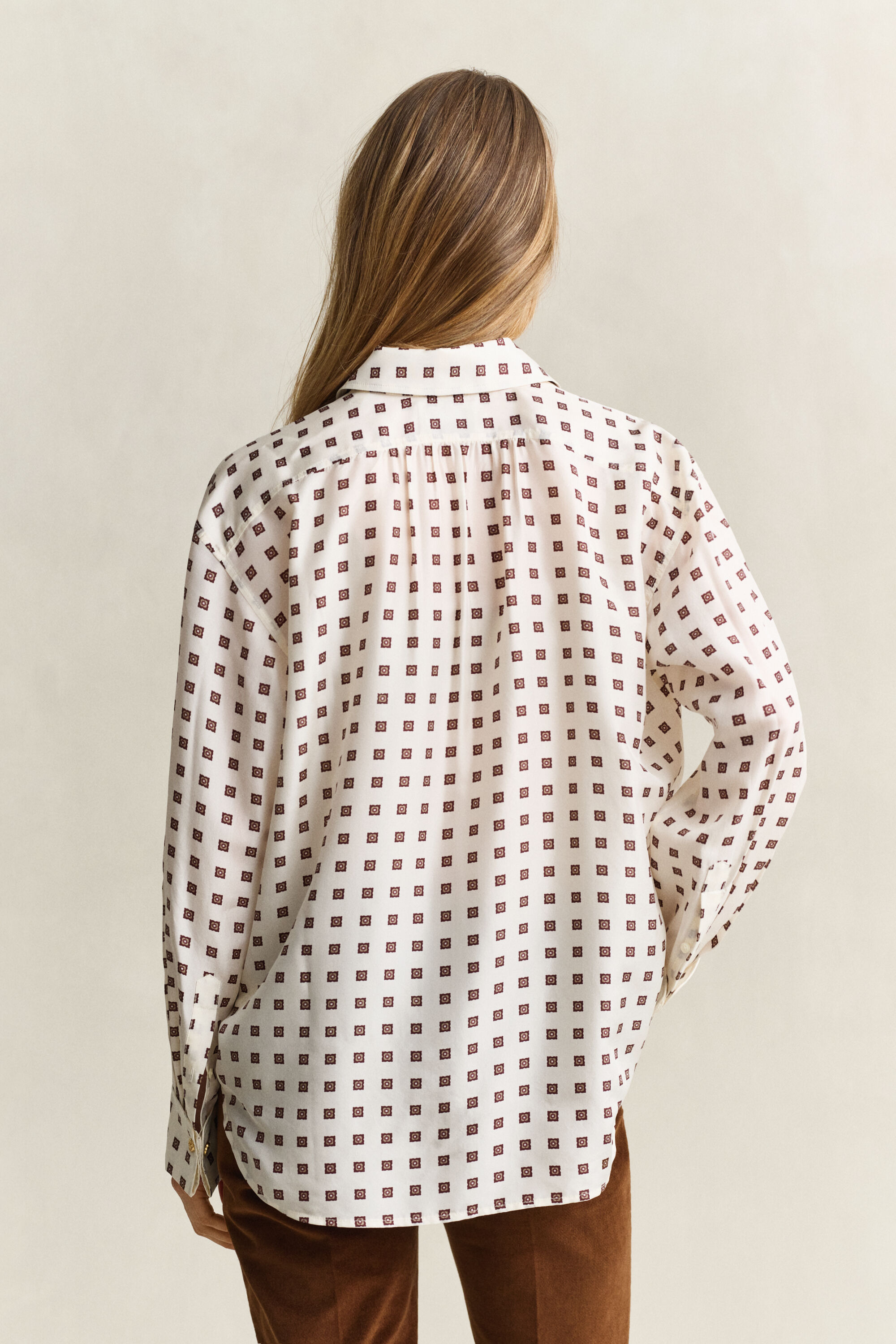 Bluse i habotai silke