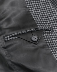 Regular fit houndstooth blazer i uld