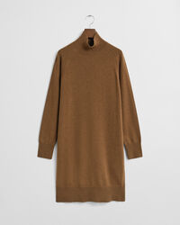 Strikket kjole af ekstra fin lammeuld