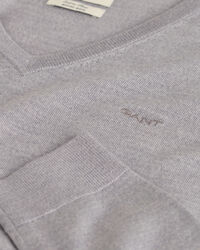 Sweater med V-hals sweater af ekstra fin merinould