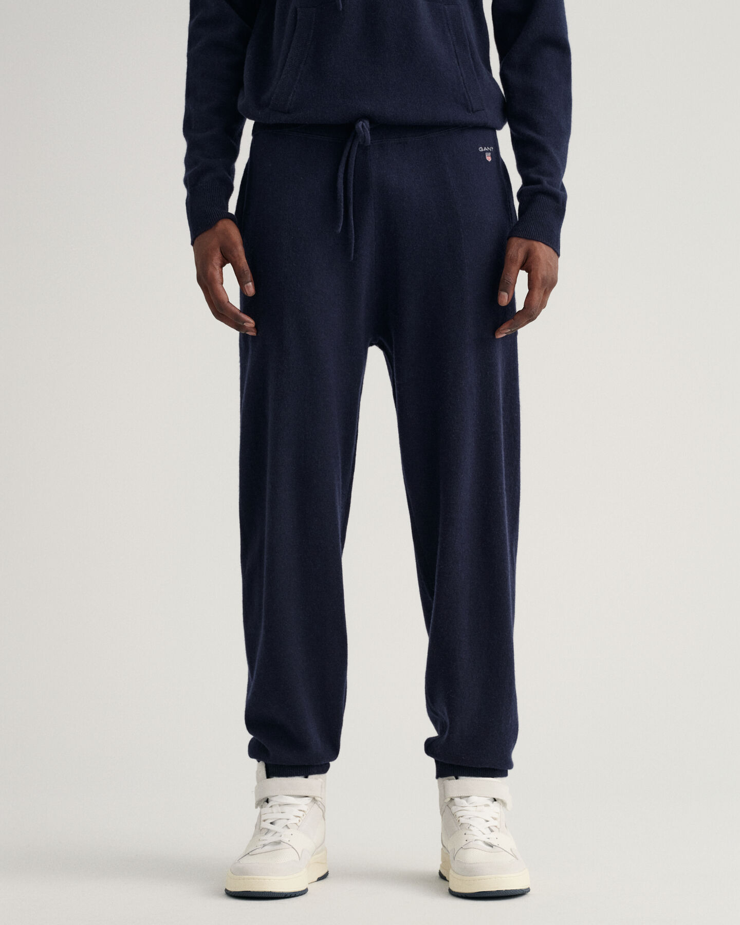 Strikkede joggingbukser