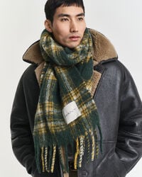 Ternet halstørklæde i mohair-alpakablanding