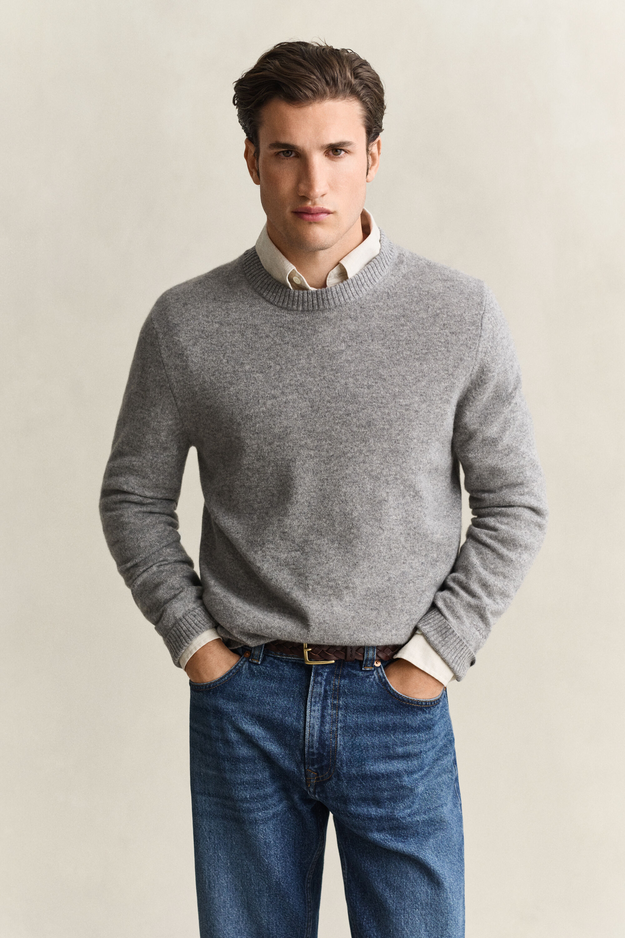 Crewneck sweater af kashmir