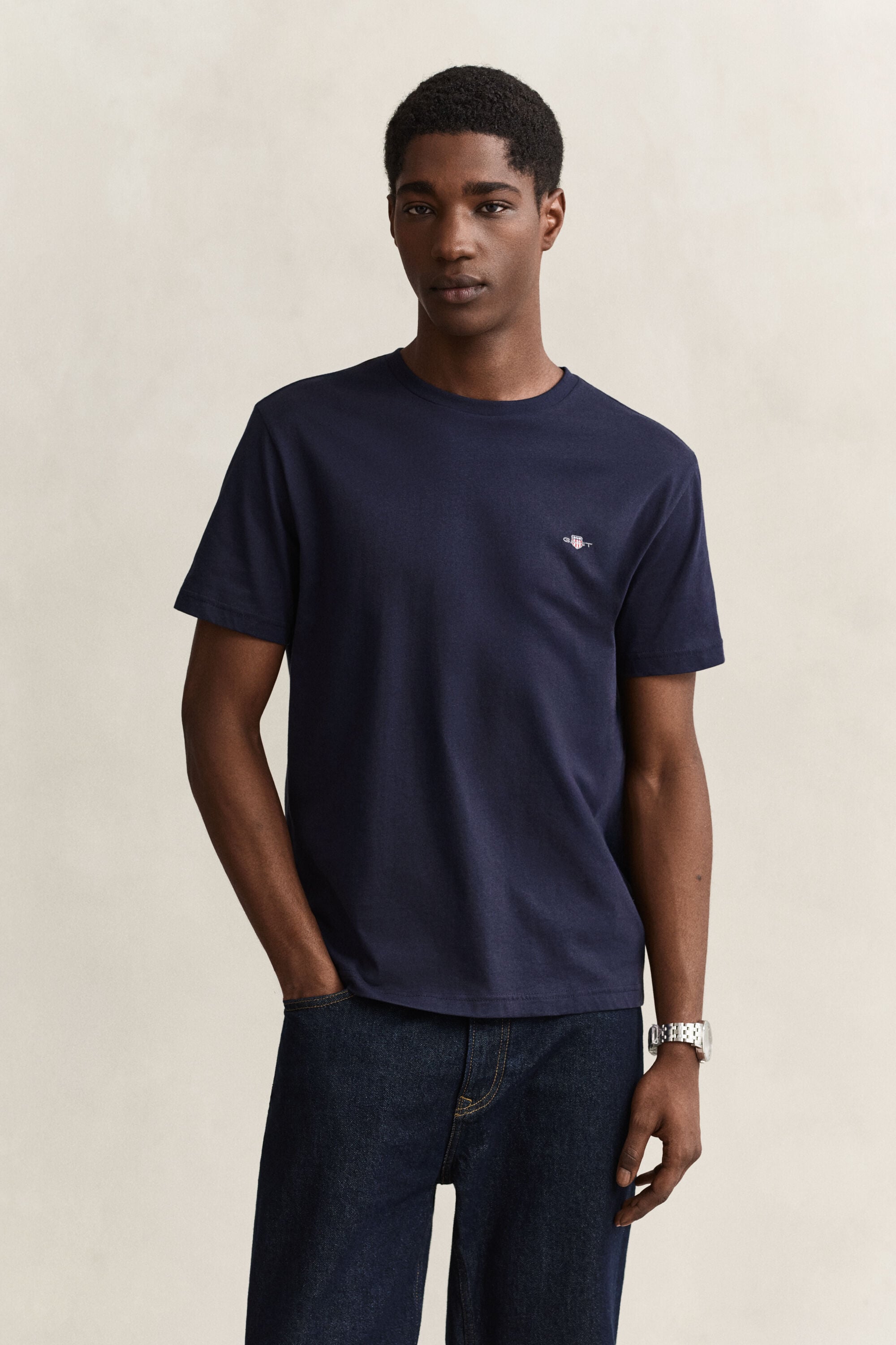 Regular T-shirt med skjold