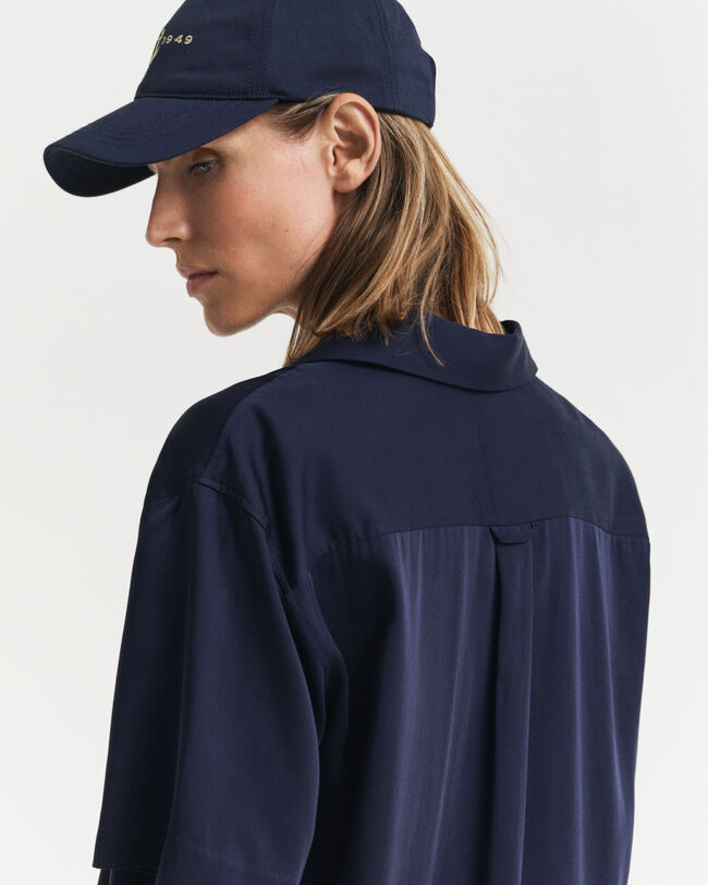 Relaxed fit kortærmet skjorte