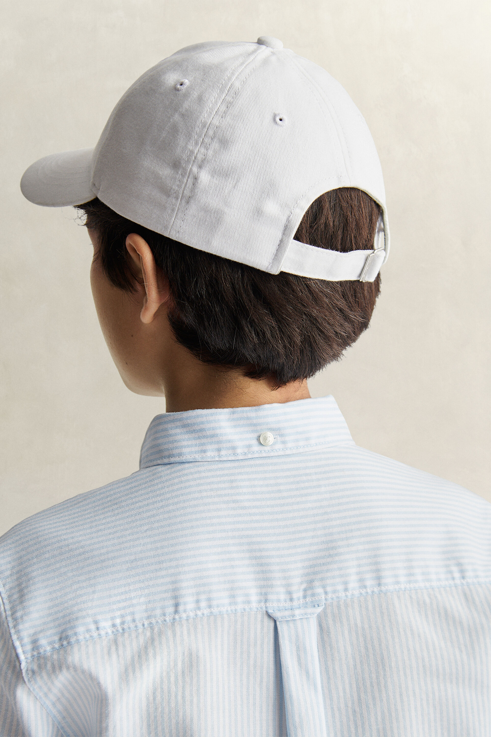 Teen Boys stribet Oxford skjorte