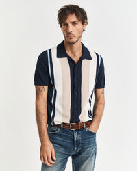 Poloskjorte i bomuld med farveblokke