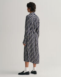 Slå-om kjole med Chain-tryk