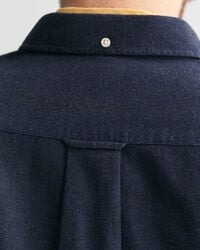 Regular fit melange-flannelskjorte