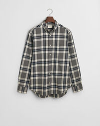 Regular fit skotskternet melange skjorte