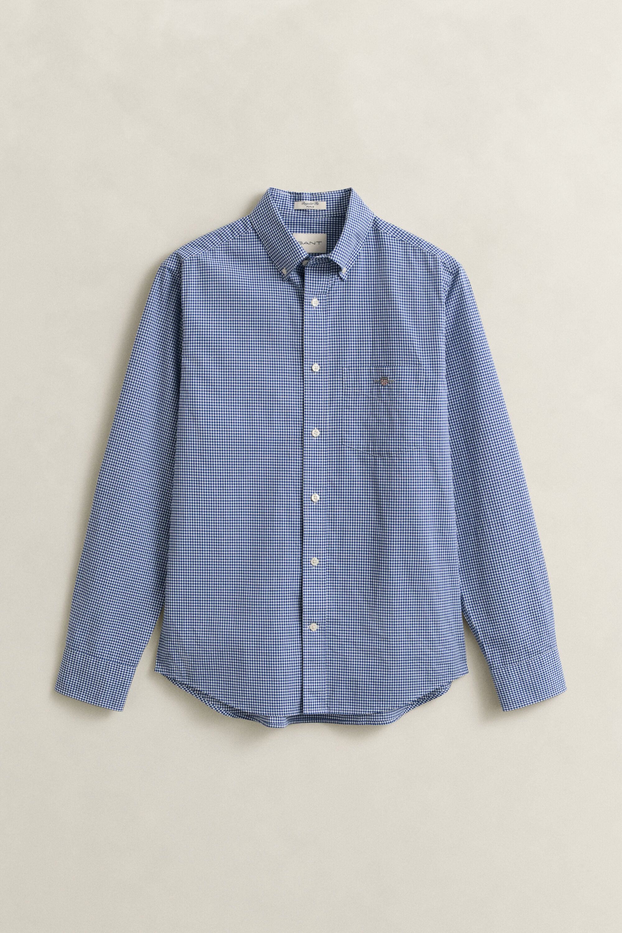 Gingham klassisk poplin-skjorte