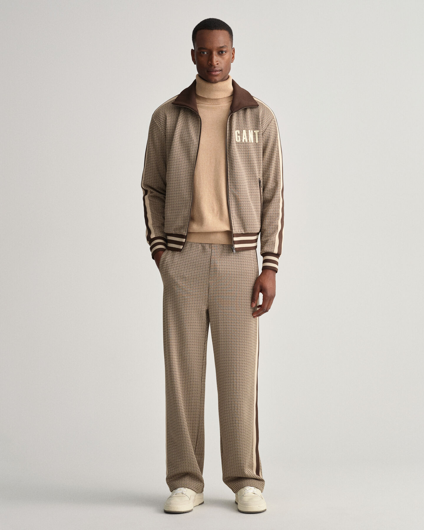 Houndstooth tr&aelig;ningsbukser