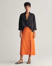 Midi-nederdel i h&oslash;rblanding