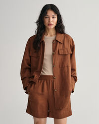 Skjortejakke i h&oslash;r- og viskoseblanding