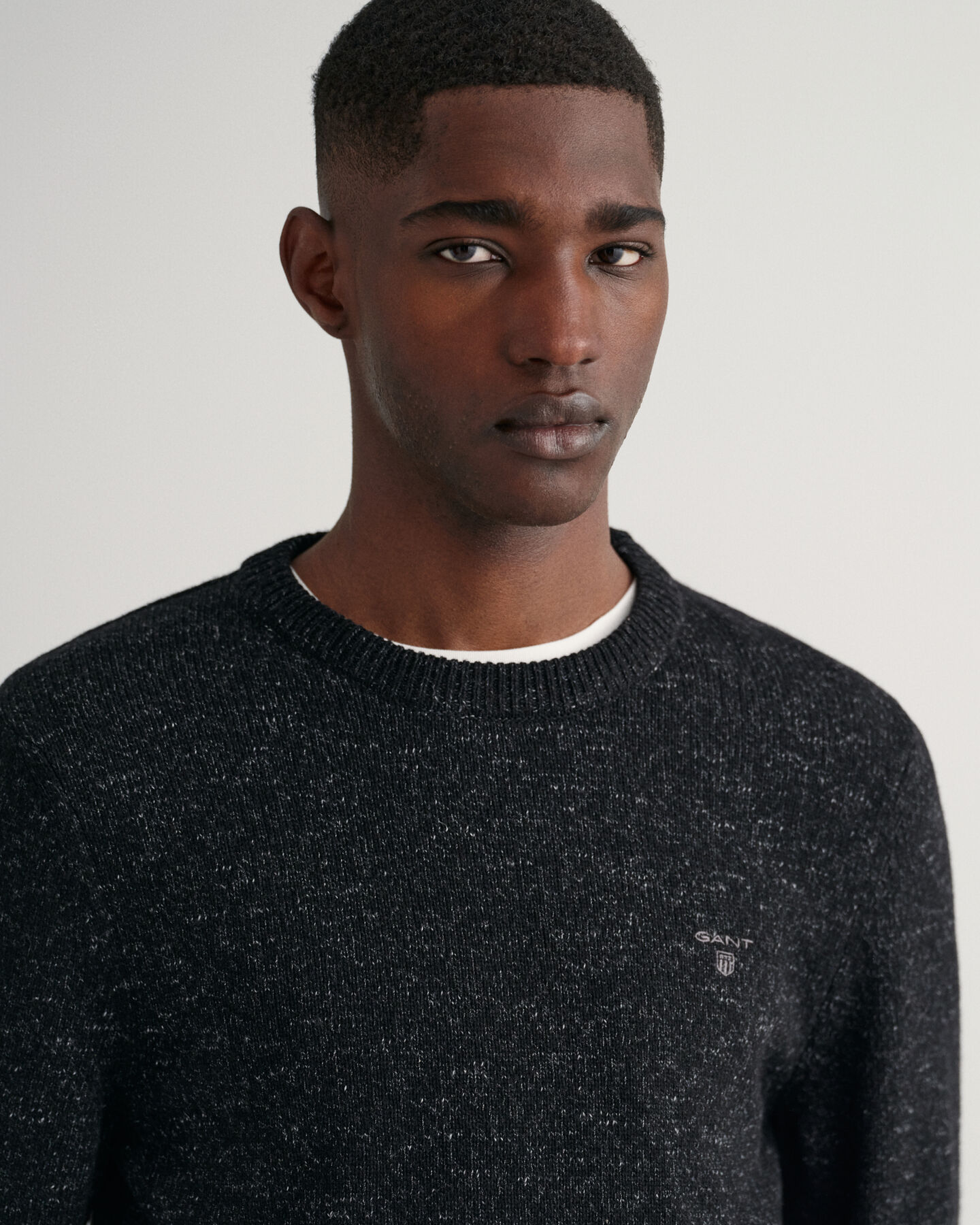 Neps melange crewneck sweater