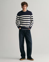 Bretonstribet crewneck sweater