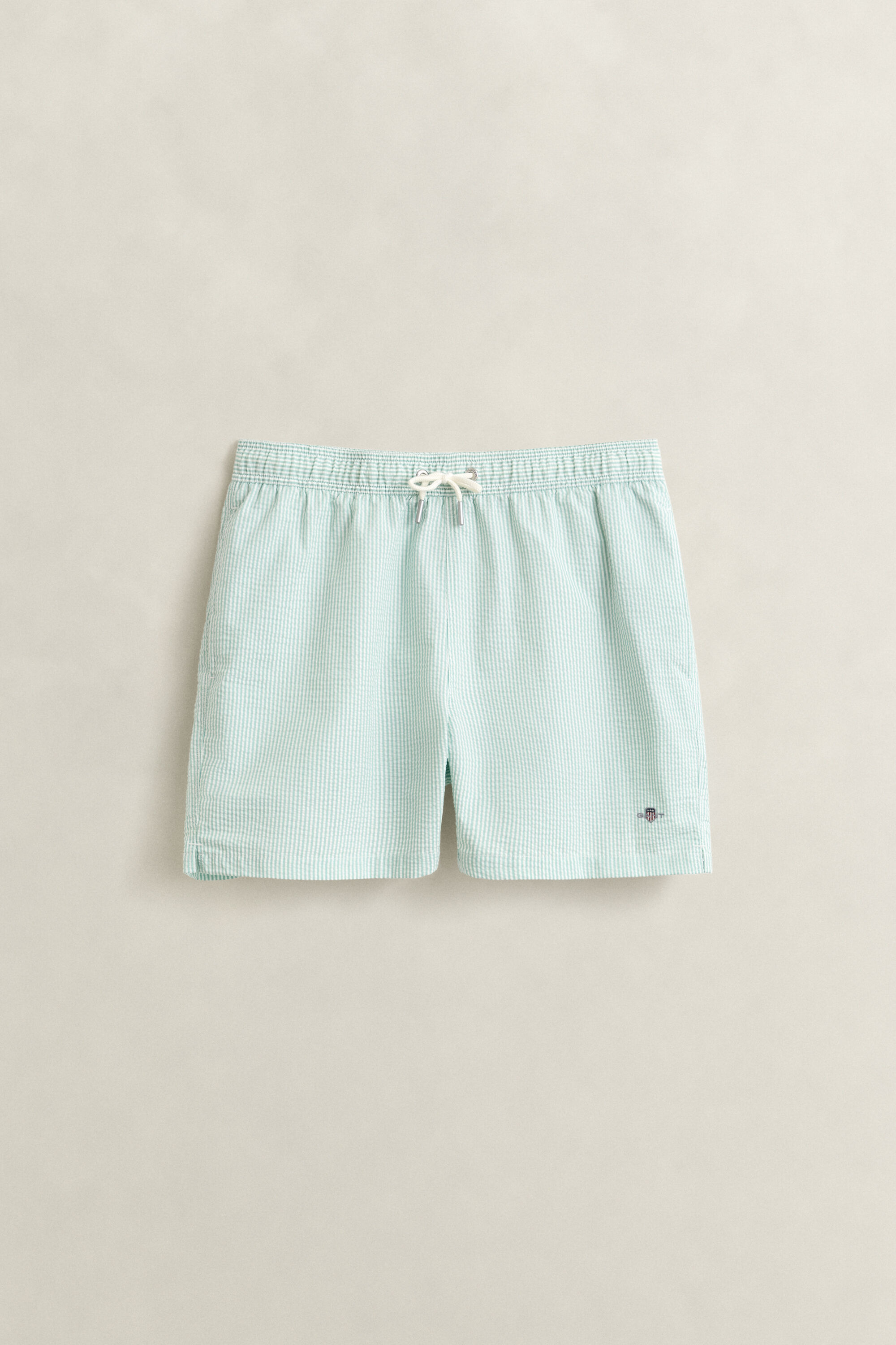 Stribede seersucker badeshorts