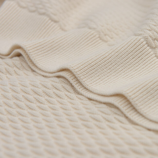 Crewneck sweater med trekant-tekstur