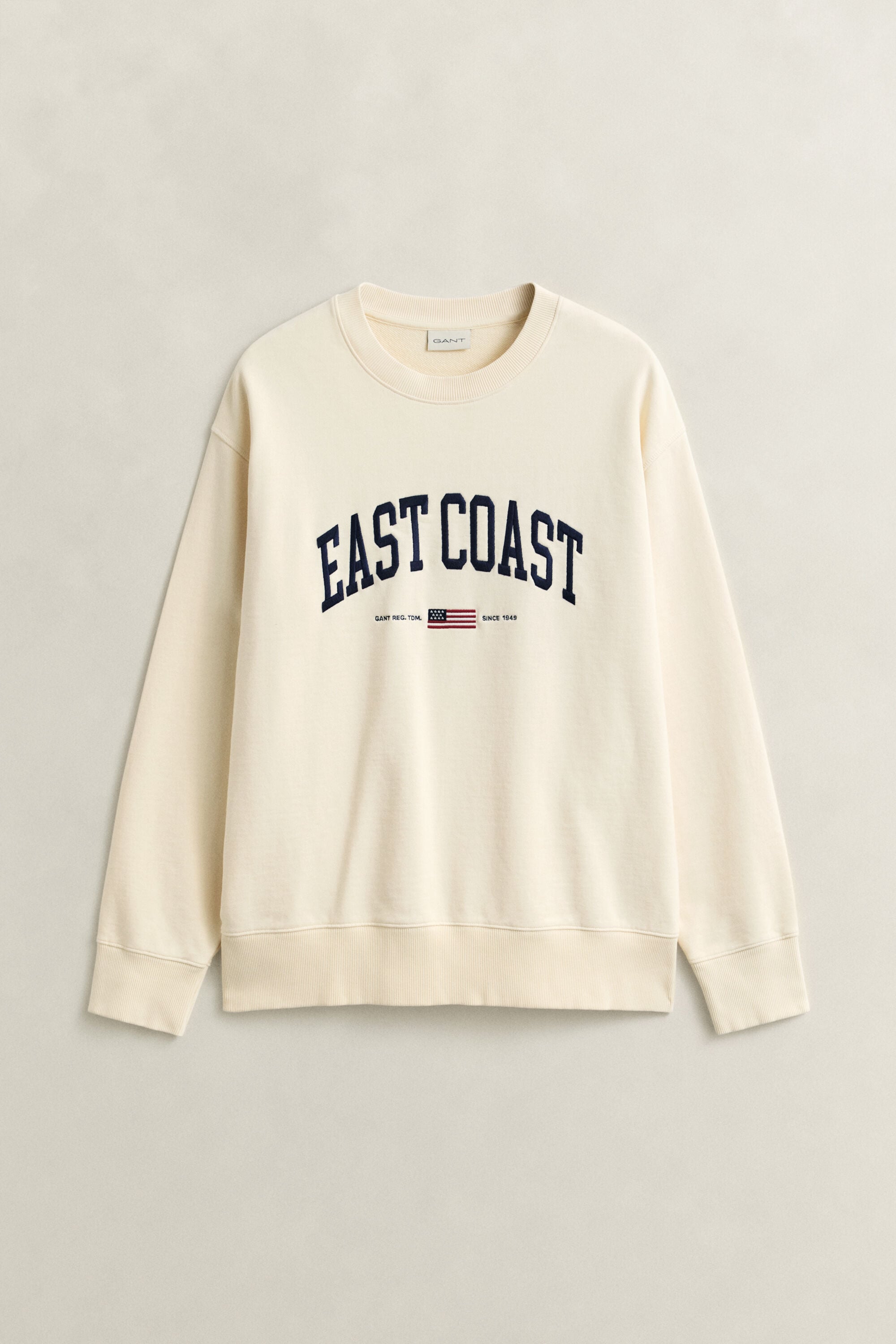 Sweatshirt med spray-grafik