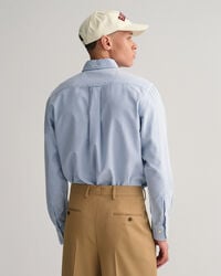 Regular fit b&oslash;rstet Oxford skjorte