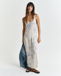 Slipkjole med blomstertryk