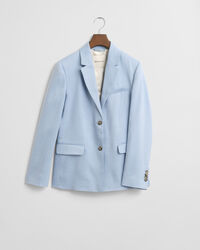 Slim fit hørblazer med stræk