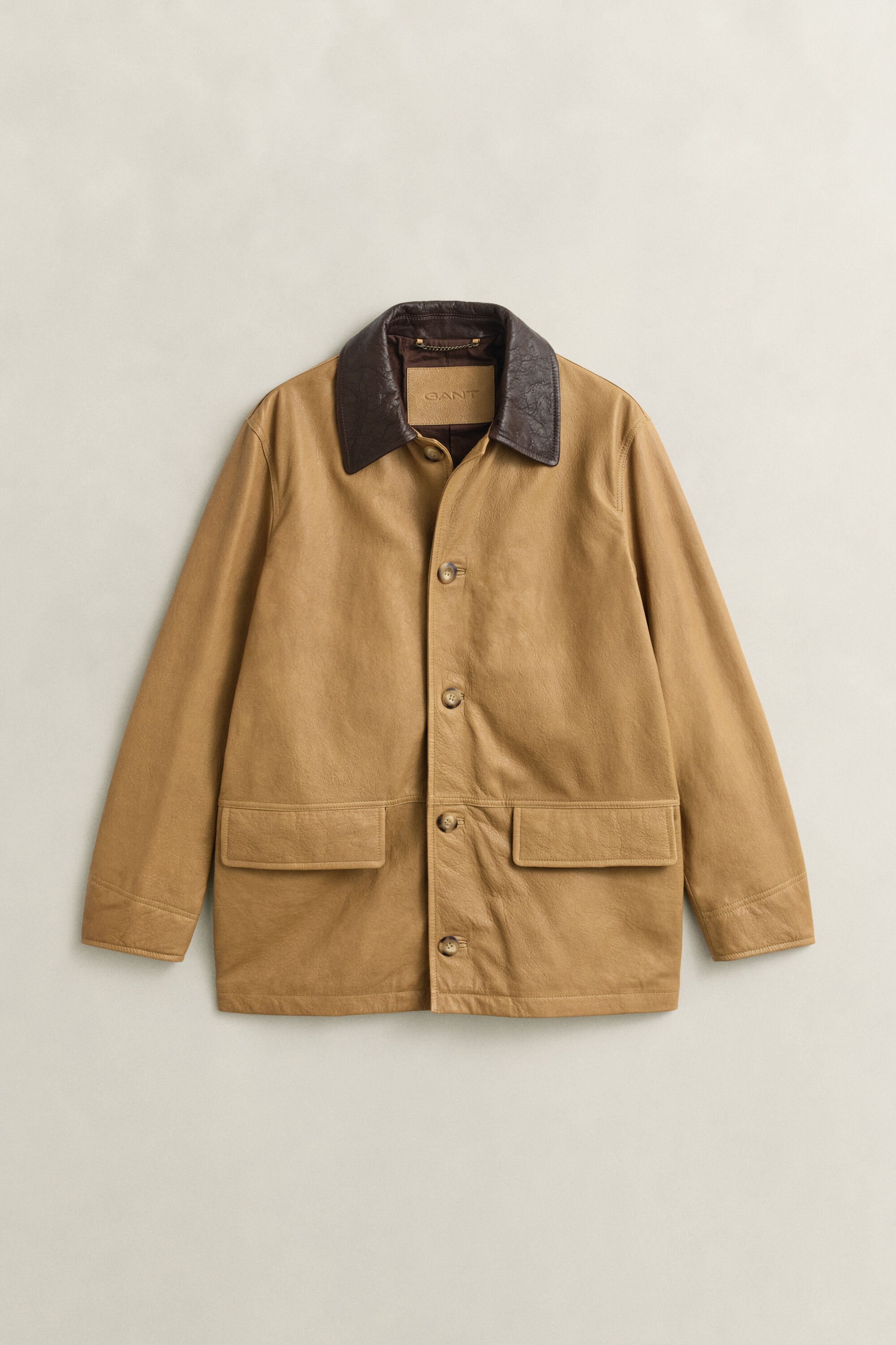 Decker jakke af læder