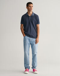 Sunfaded piqué poloskjorte